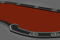 PORTA COPOS: Com Porta Copos Prata na Borda (SEM ESTOQUE)